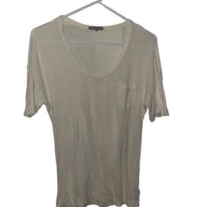 James Perse Tee in Cream Size 1